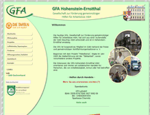 Tablet Screenshot of gfa-hot.de